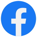 Facebook logo, a white letter F on blue background