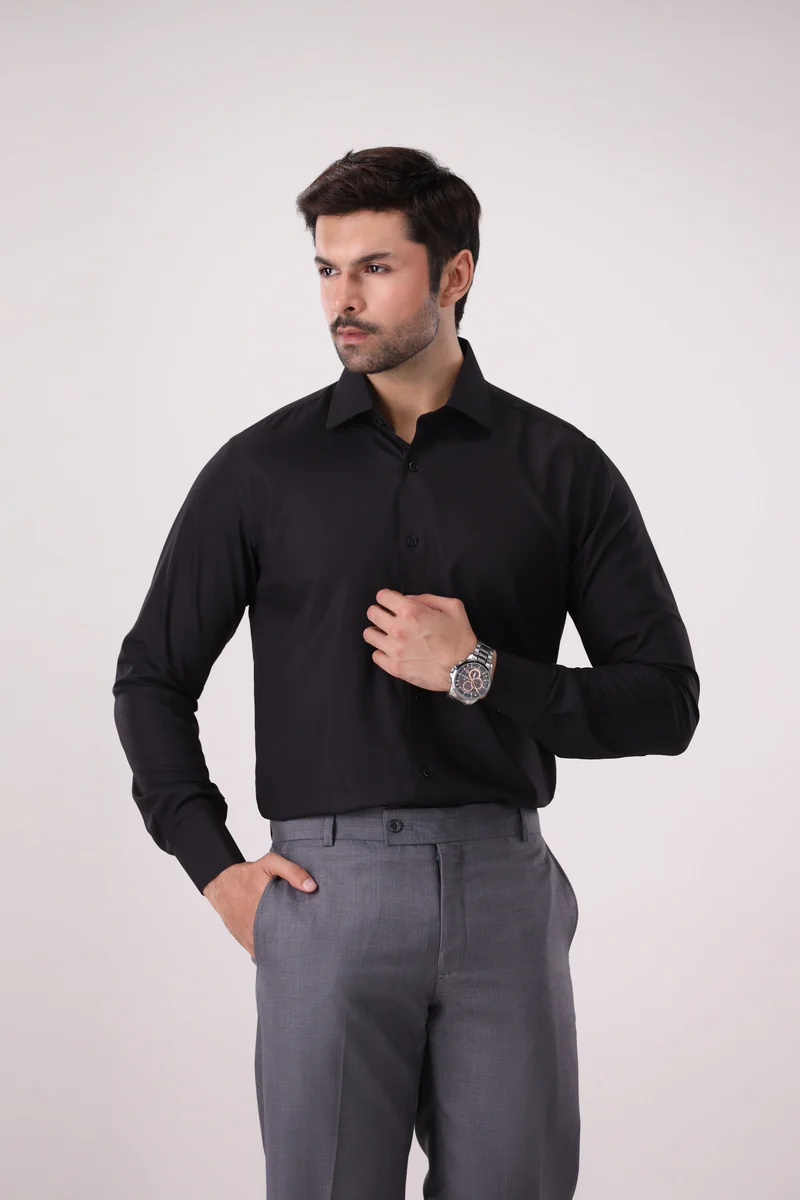FORMAL DARK COAL DRESS SHIRT image 2
